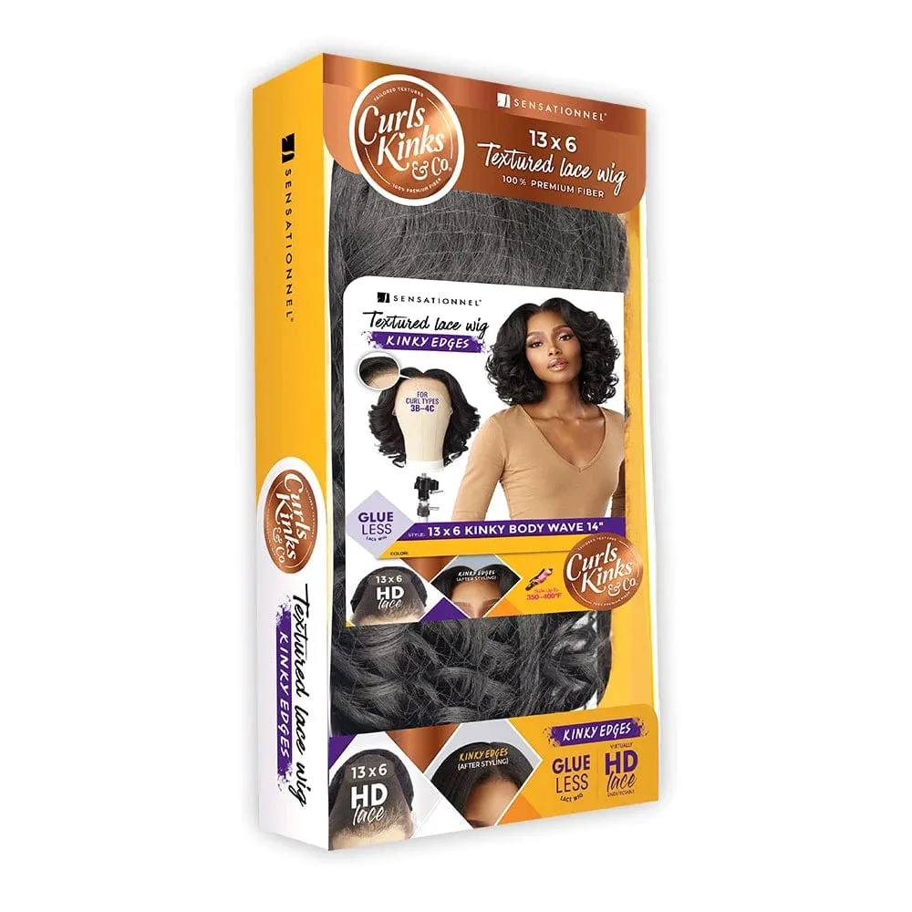 13X6 KINKY BODY WAVE 14″ | Sensationnel Curls Kinks & Co Synthetic Lace Front Wig