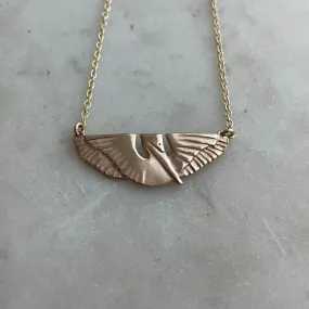 14K GOLD PELICAN BAR NECKLACE —SMALL