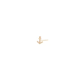 14k Itty Bitty Anchor Stud