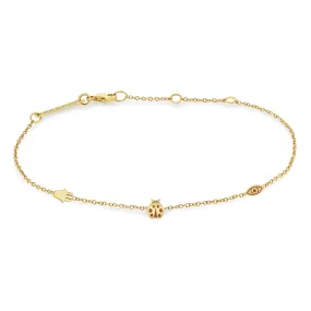 14k Itty Bitty Protection Station Bracelet