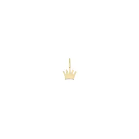 14k Single Midi Bitty Crown Charm