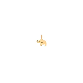 14k Single Midi Bitty Elephant Charm