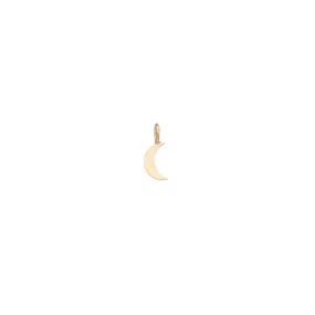 14k Single Midi Bitty Moon Charm