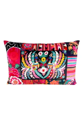 ANNA CHANDLER VELVET RECTANGLE CUSHION KARABAGH