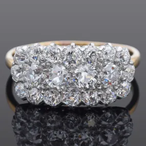 Antique Shreve & Co. 18K Yellow Gold & Platinum 1.64 TCW Old Euro Diamond Ring