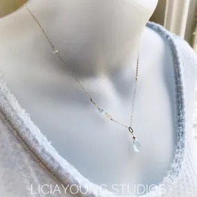 Aquamarine collector necklace