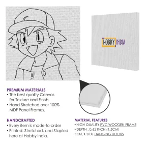 Ash Ketchum DIY Canvas Base for Painting