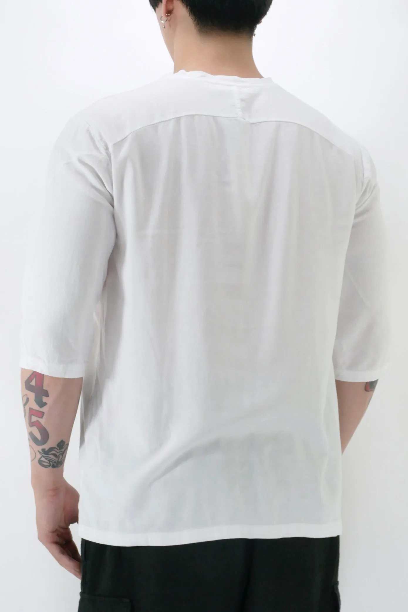 Athoa 3/4 Sleeve Raglan Tee - White