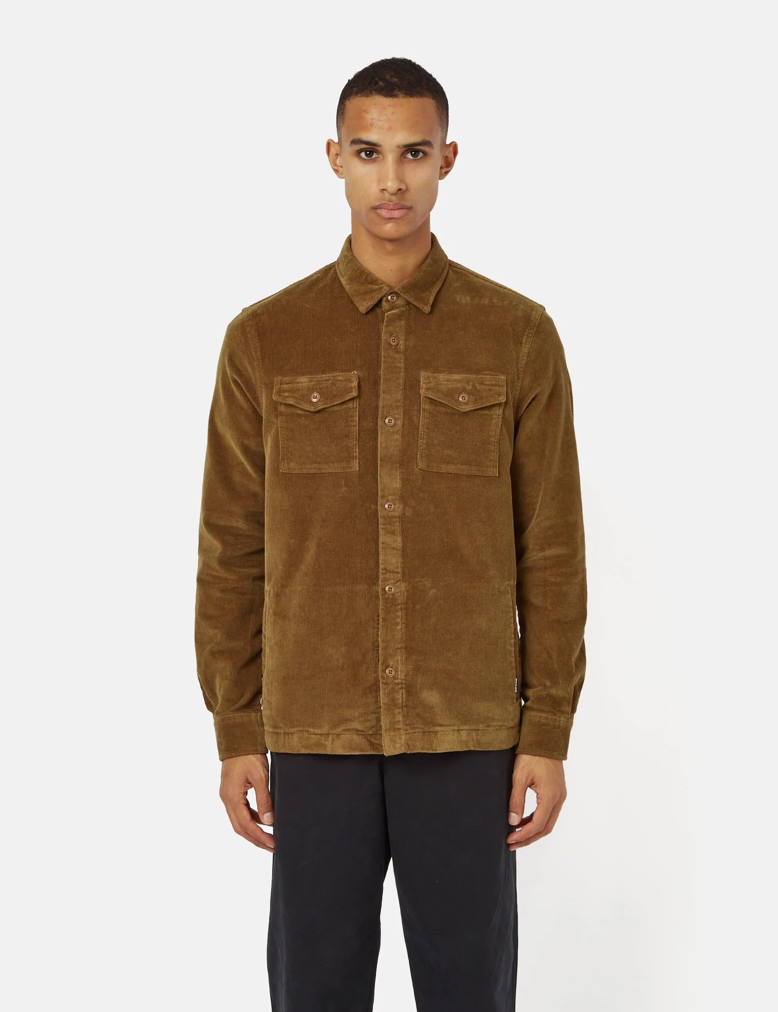 Barbour Corduroy Overshirt - French Sandstone Brown