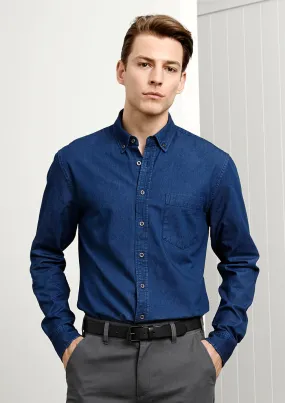 Biz Collection Indie Mens L/S Shirt  (S017ML)-Clearance