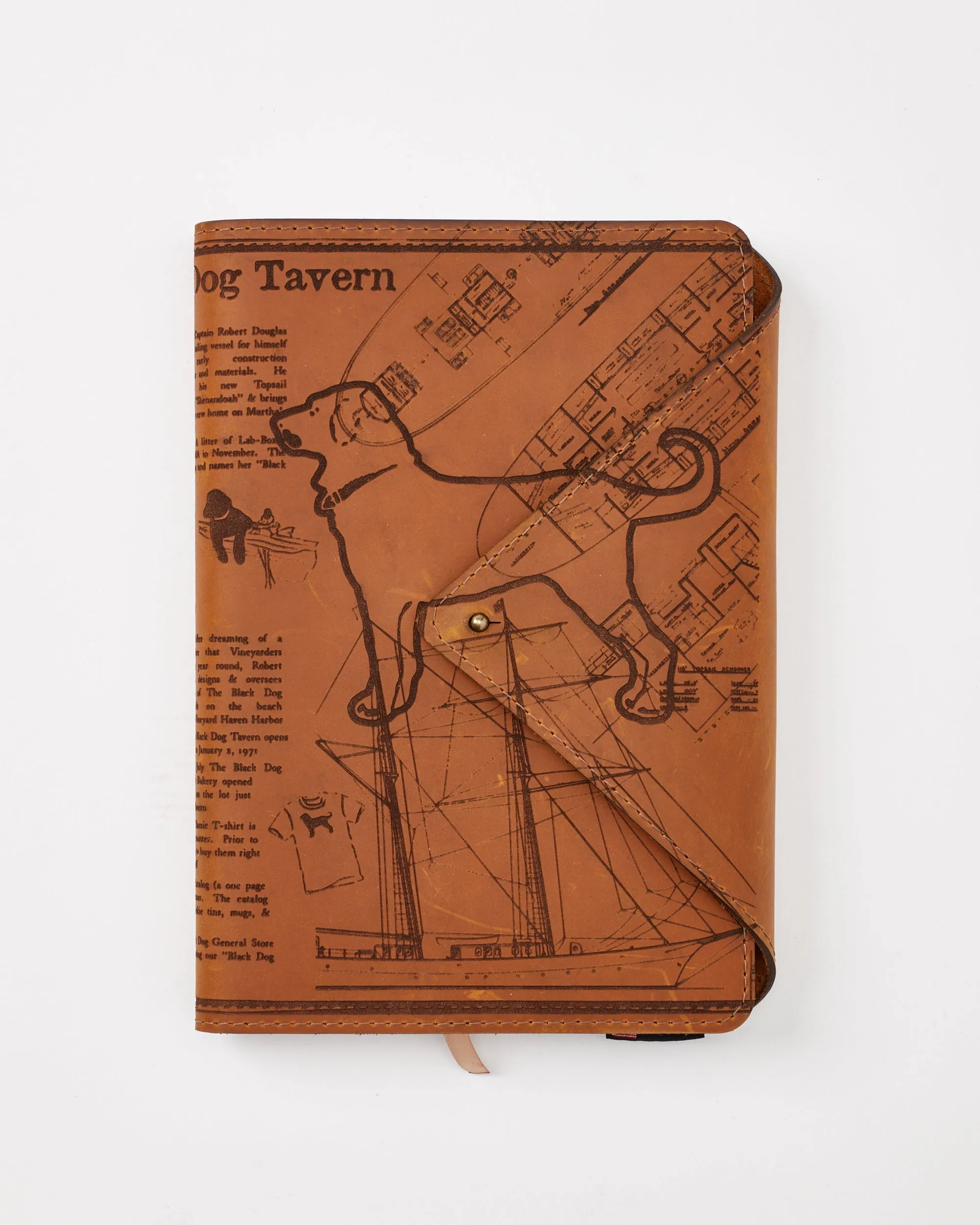 Black Dog Dog Leather Journal