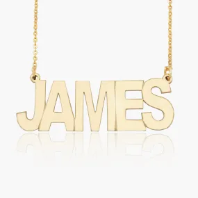 Block Name Necklace