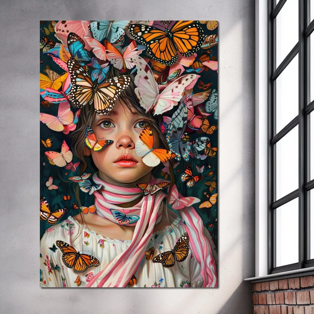 Butterfly Dreamer Portrait Blossoms