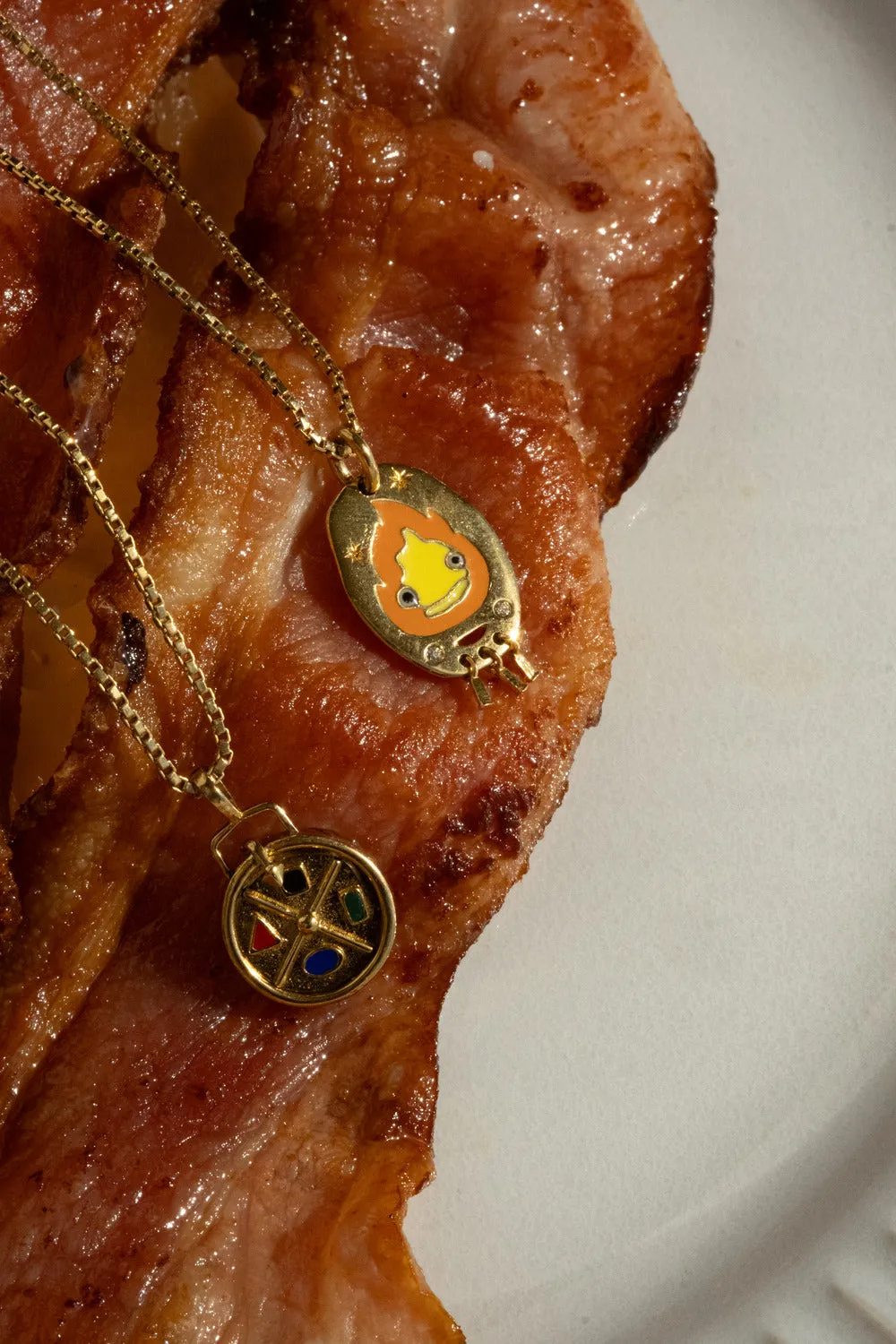 Calcifer Windchime Necklace - Sterling Silver (PRE-ORDER)