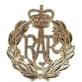 Cap Badge - RAF - Airmen - Brass