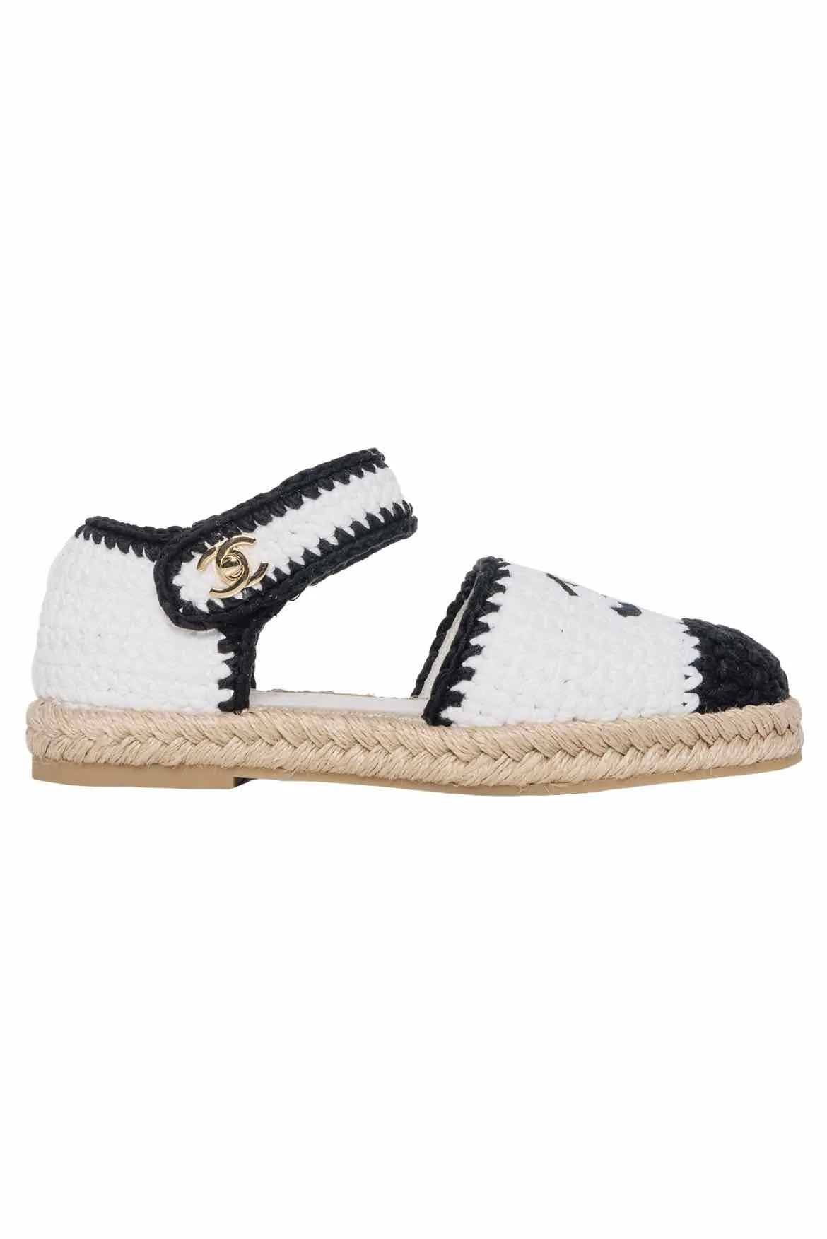 Chanel 2022 CC Knit Cap Toe Size 36 Espadrilles