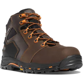 Danner Men's Vicious 4.5" Soft Toe WP Work Boot - Brown - 13858