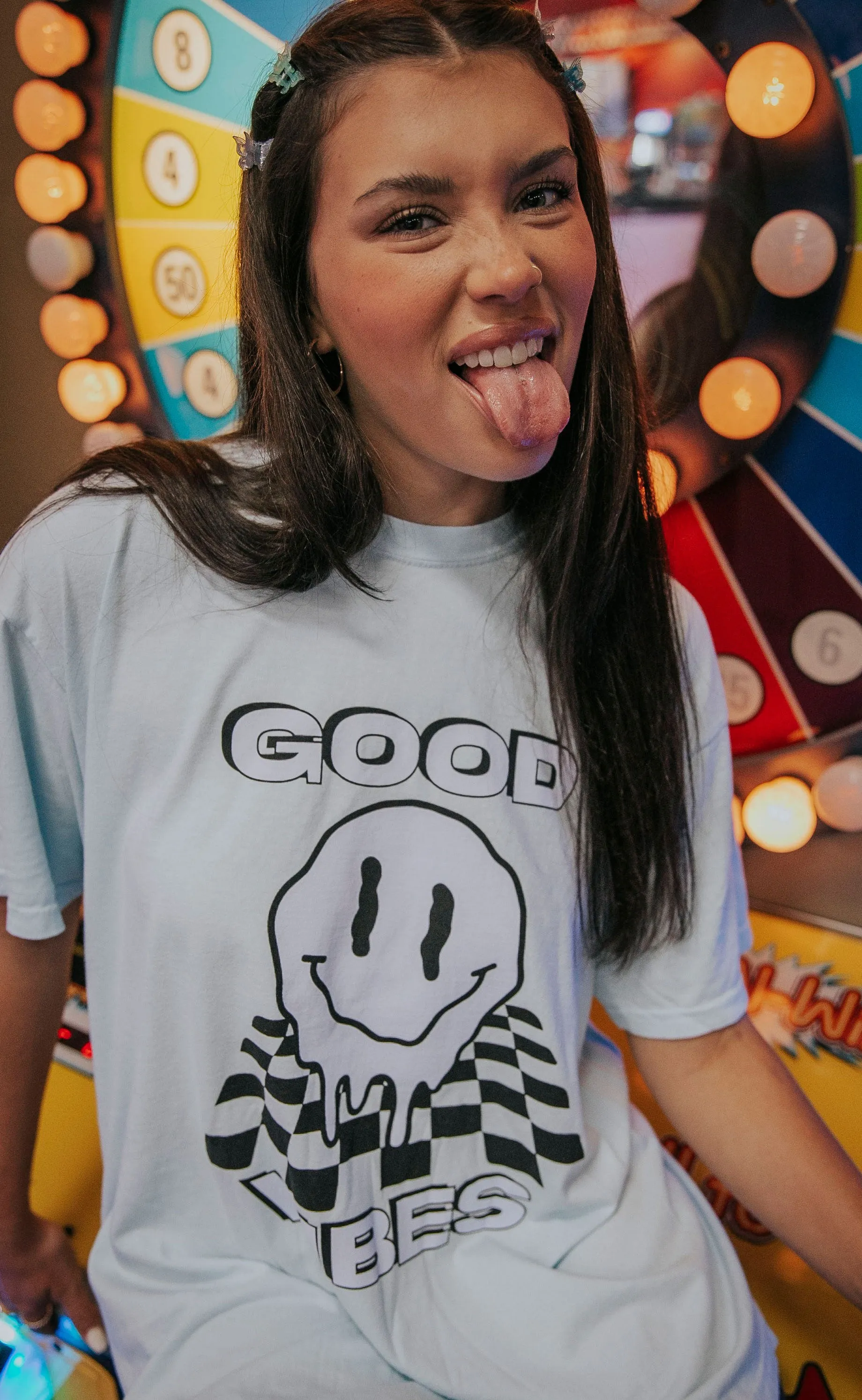 friday   saturday: good vibes t shirt