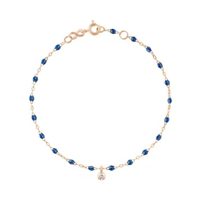 Gigi Supreme 1 Diamond Bracelet, Sapphire, Rose Gold, 6.7"