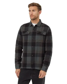 Heavy Weight Flannel Jacket (Meteorite Black/Urban Green)