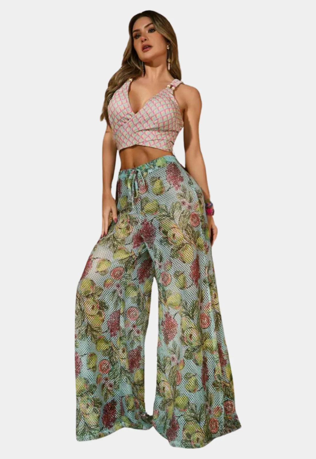 Honeycomb Cover Up Pants