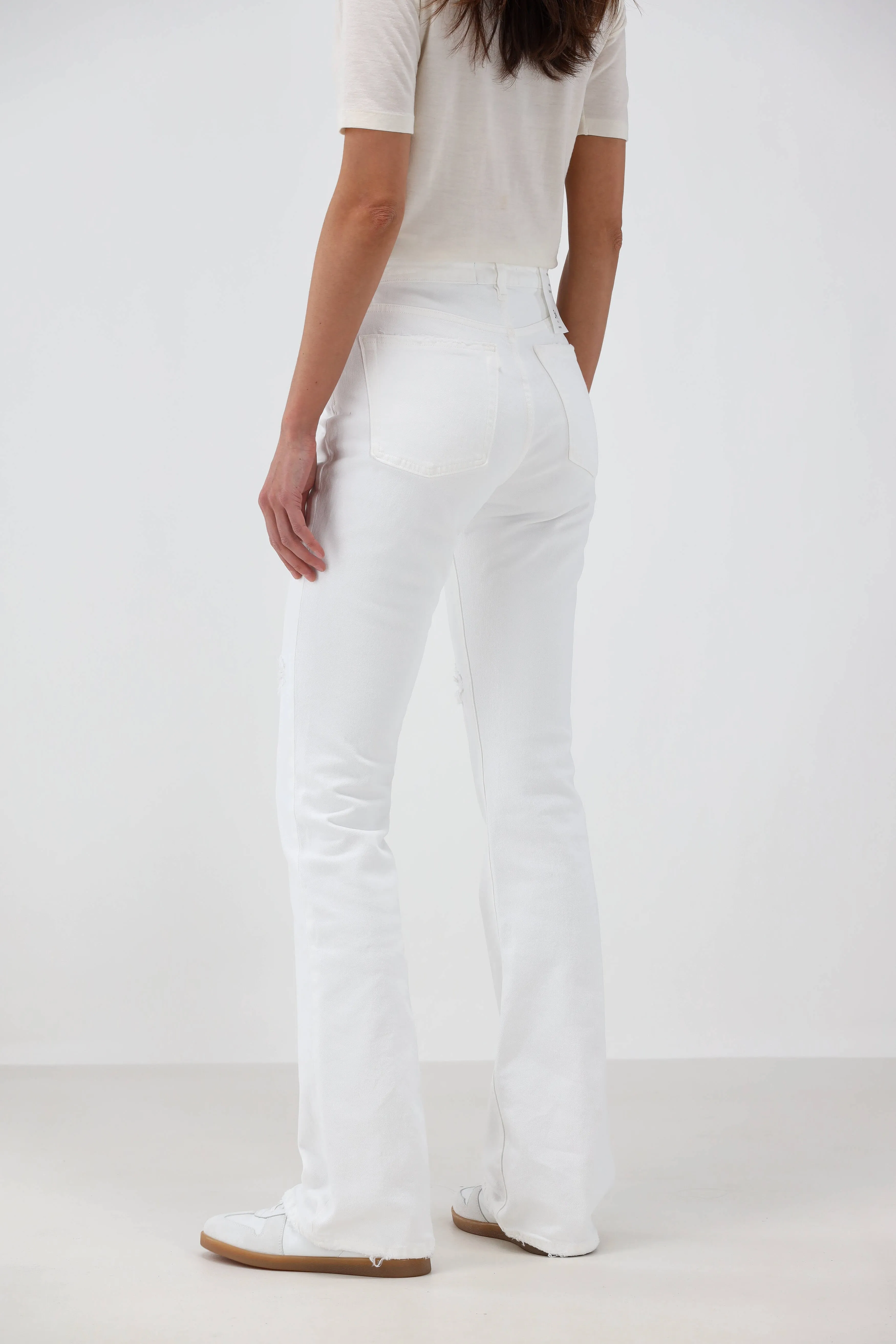 Jeans Farrah in Optic White