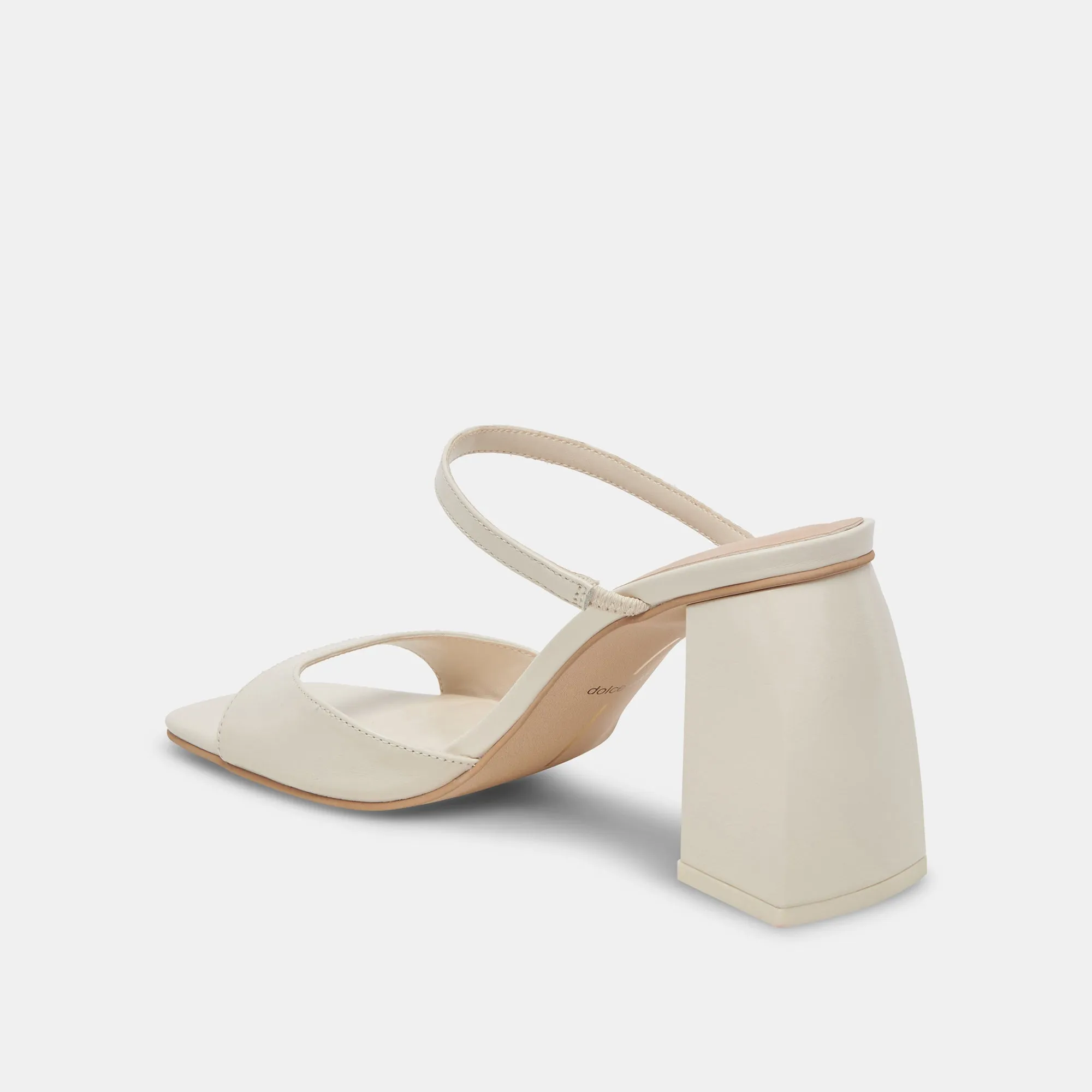 JEMMY HEELS IVORY CRINKLE PATENT