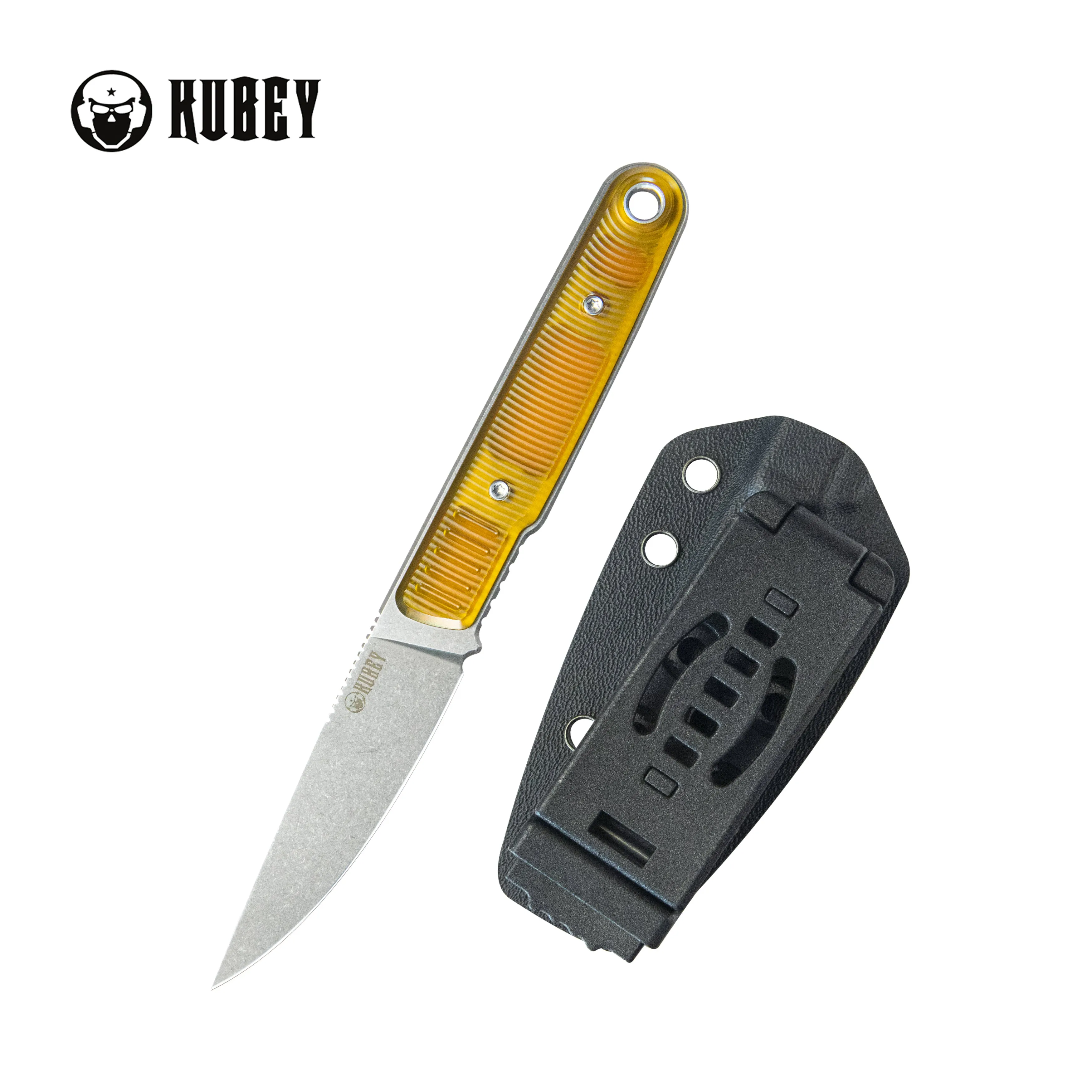 JL Drop Point Fixie Every Day Carry Fixed Blade Knife Ultem 3.11'' Drop Point Beadblast 14C28N KU356C