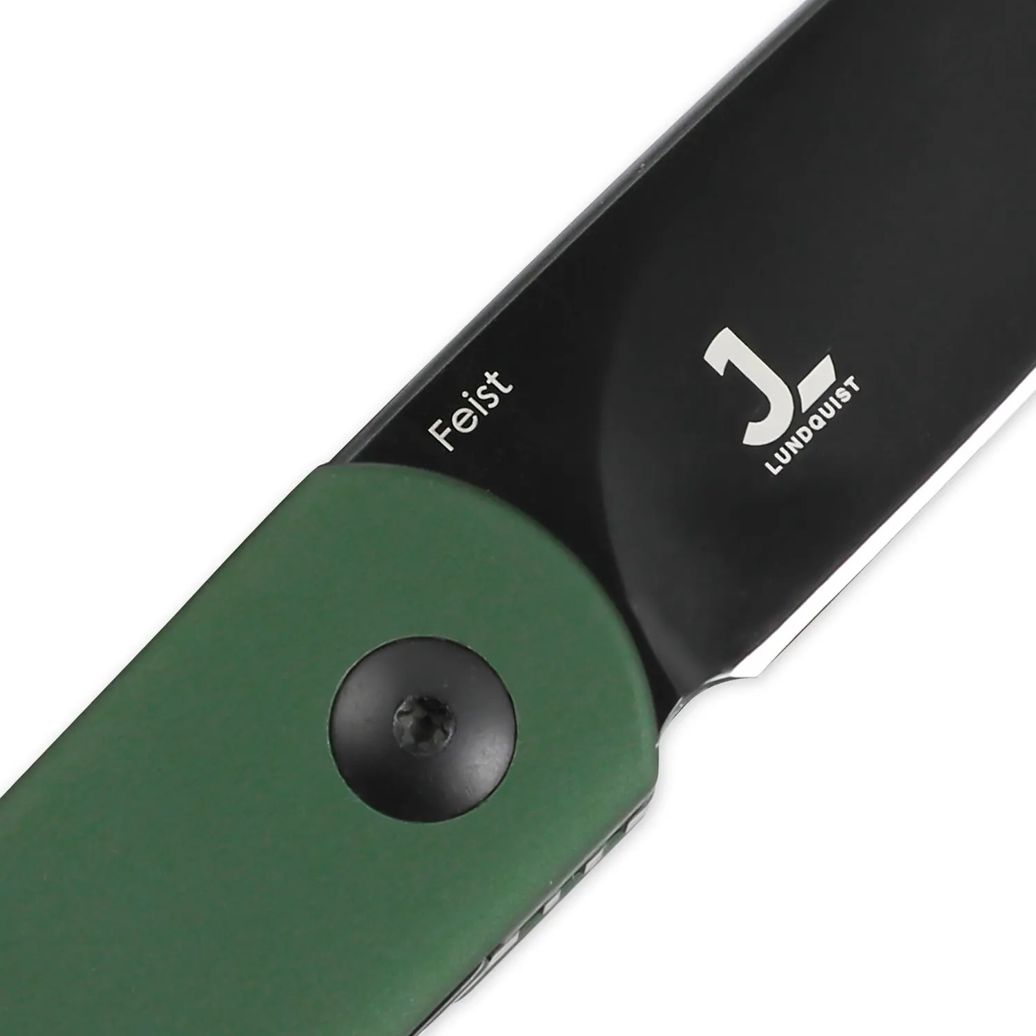 Kizer Official Exclusive | Feist | 2.875 4V Blade | Green Aluminum Handle | V3499KFC4