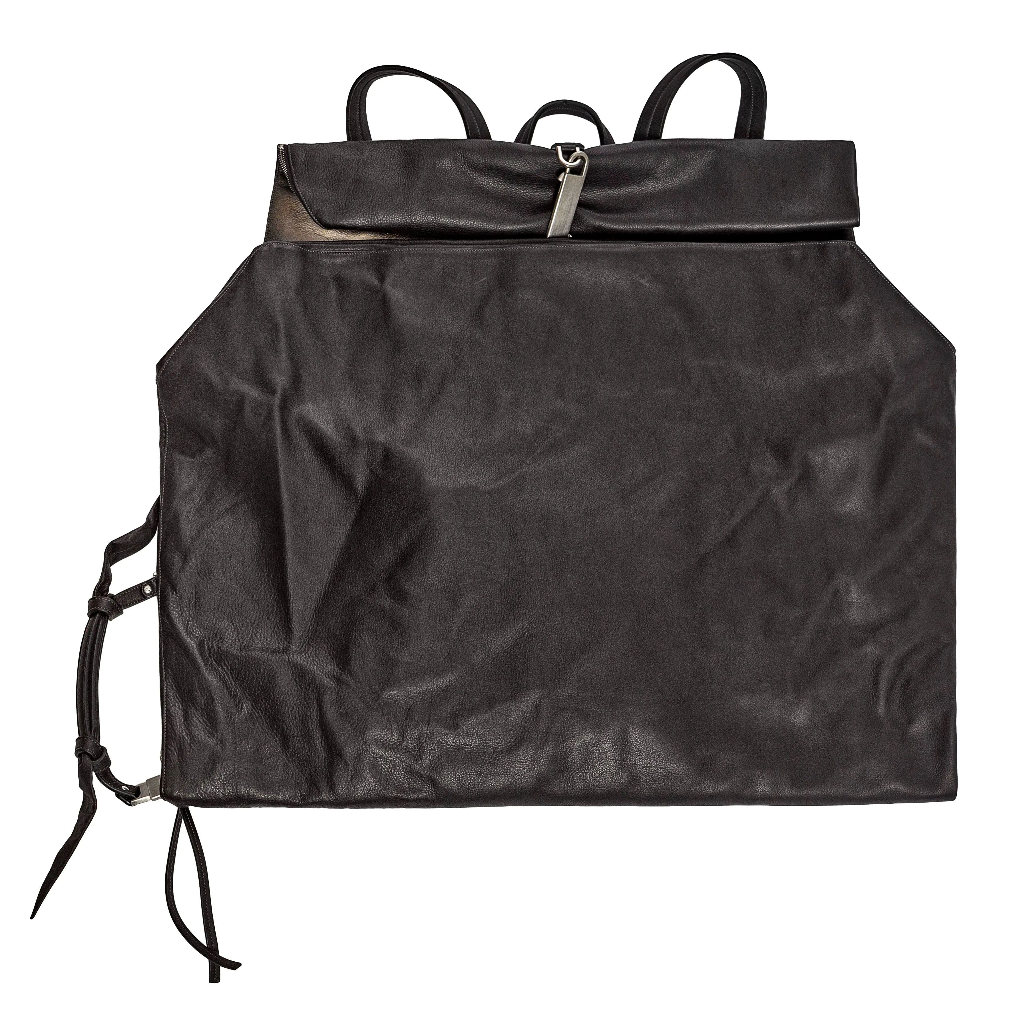 Larry Degrade Metallic Gradient and Black Leather Mega Duffle