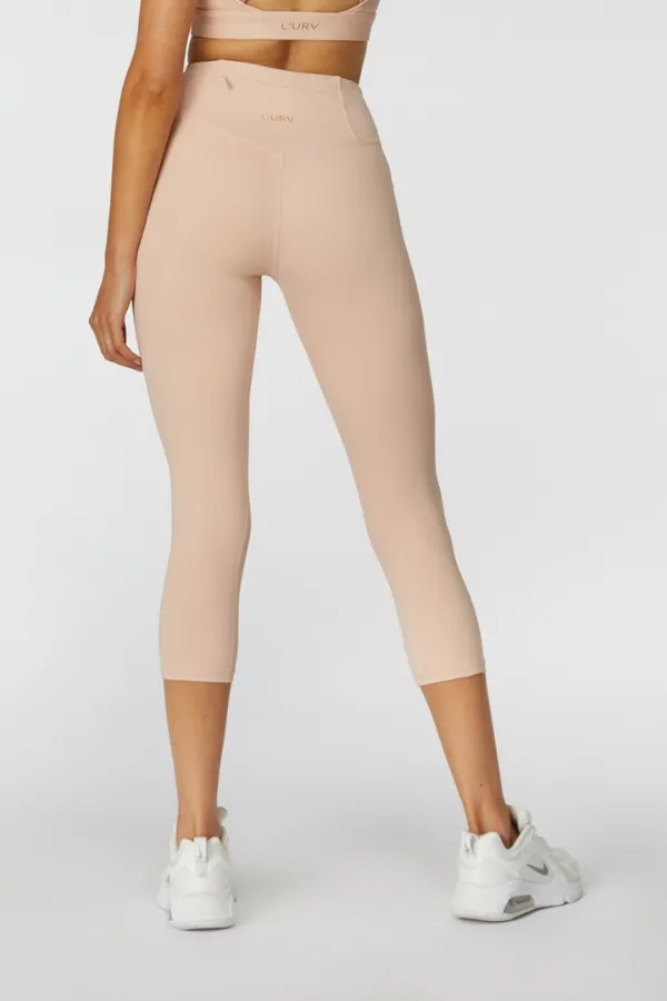 L'urv Activewear | Sweet Sanctuary 3/4 Legging - Blush