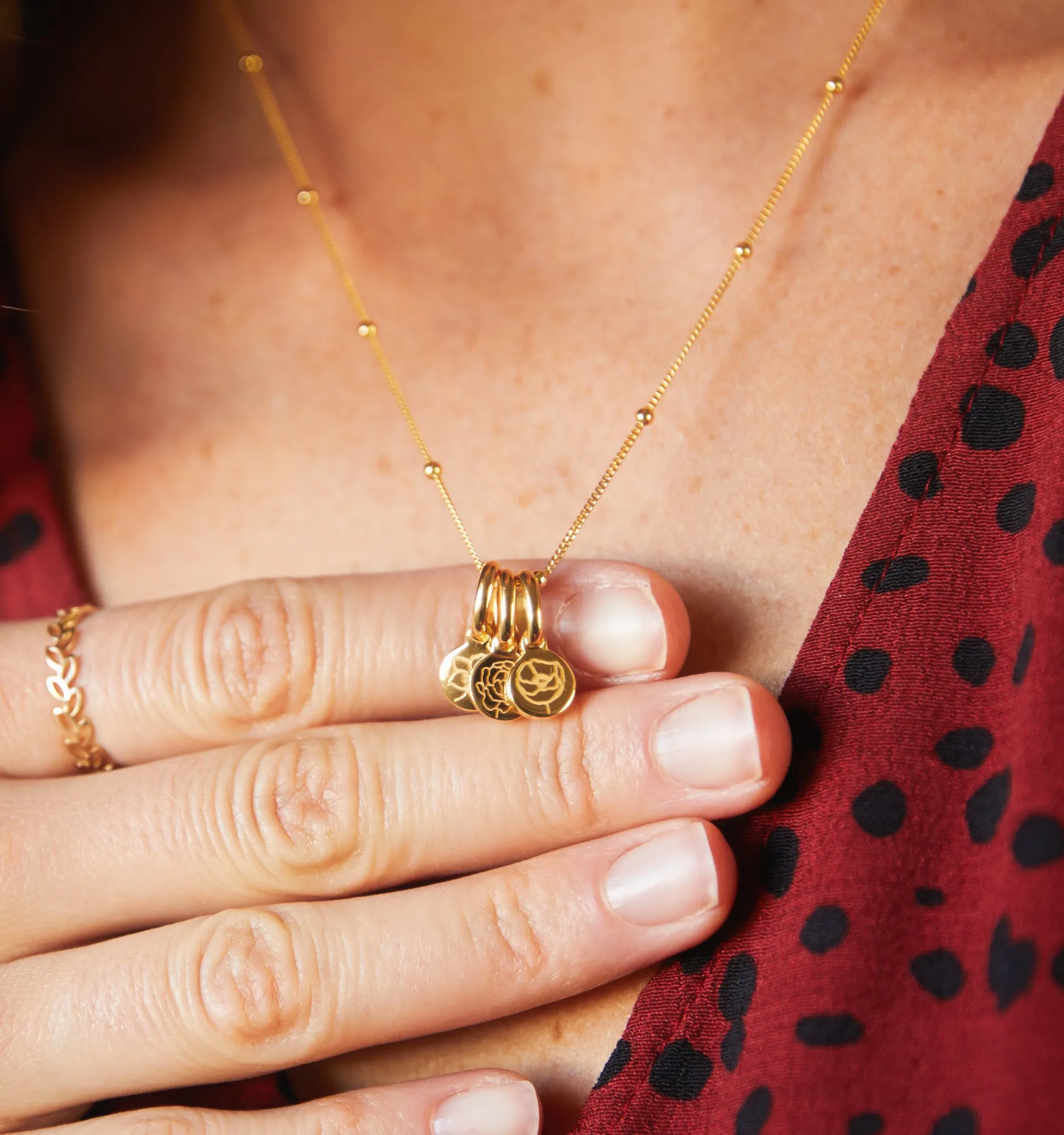 Marigold Flower Necklace - October