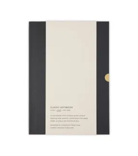 Mark Fold Classic Lined Notebook: Flint