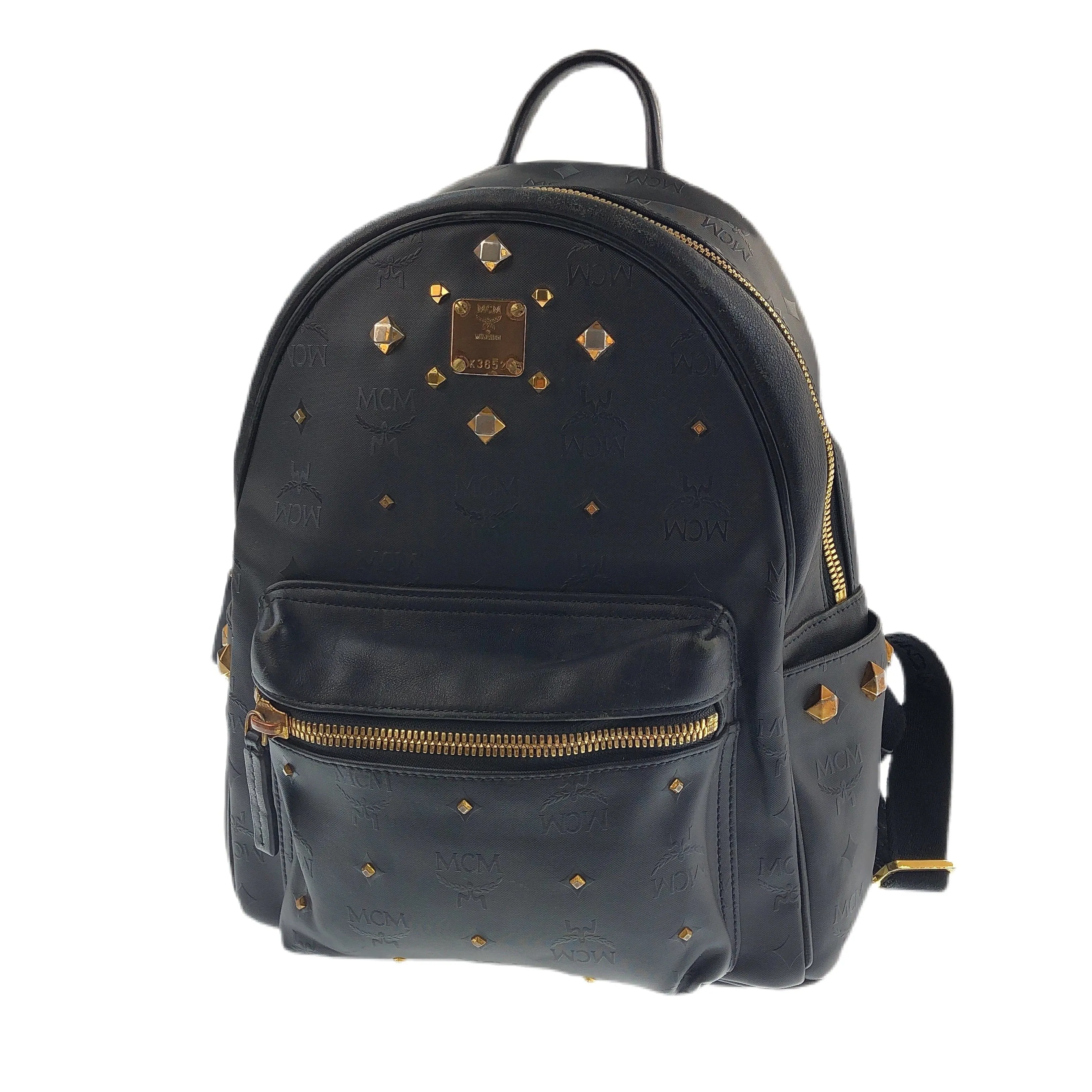 MCM MONOGRAM LEATHER BACKPACK RUCKSACK BAG