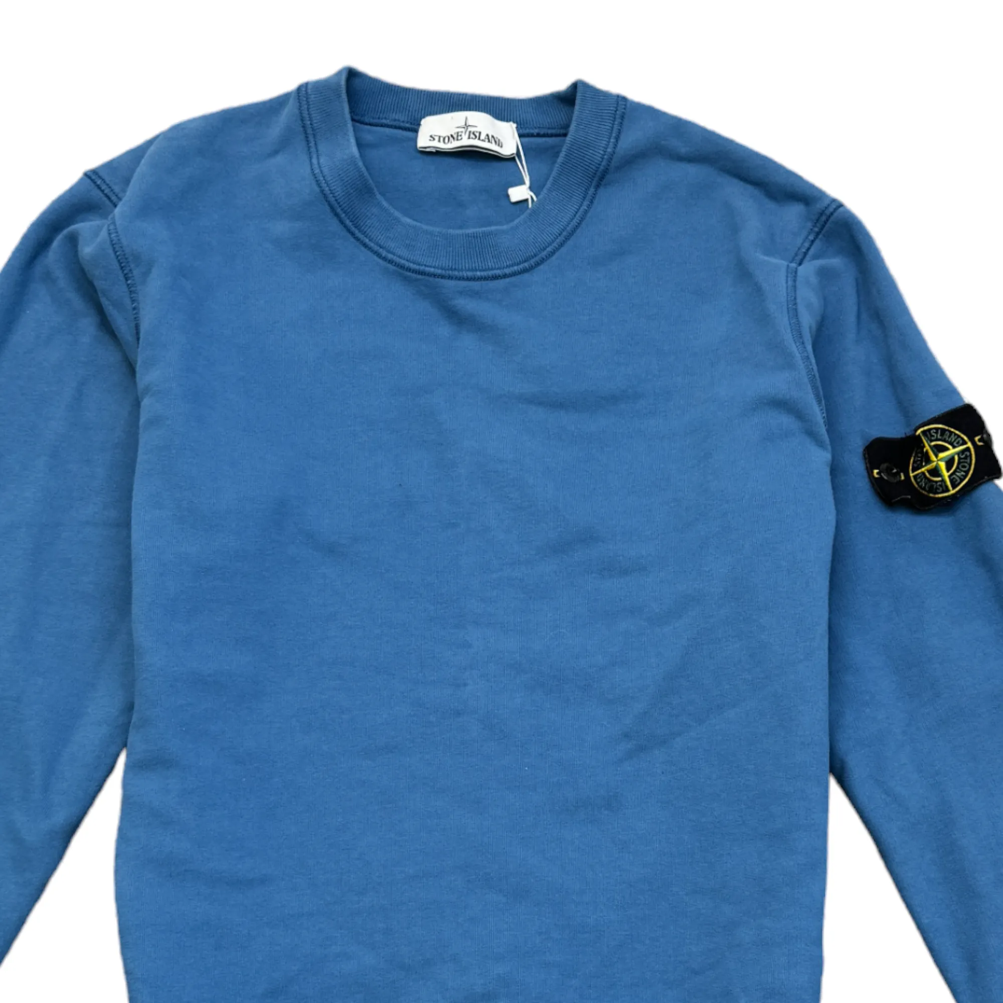 Men's Applique Logo Sweatshirt Blue Size M