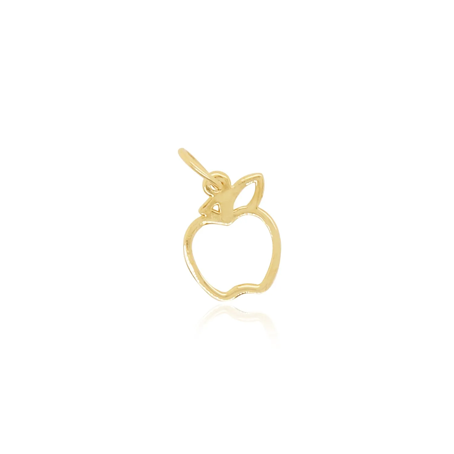 Mini Gold Apple Charm