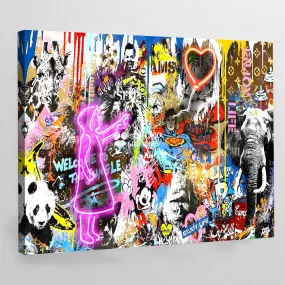 Modern Graffiti Wall Art