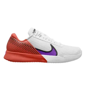 Nike Air Zoom Vapor Pro 2 HC Men Tennis Shoes  - White/Fuchsia Dream-Picante Red-Black