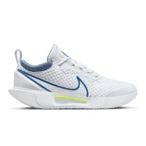 Nike  Court Zoom Pro Men Hard Court Tennis Shoes -White Mystic Navy-Ashen Slate-Grey Fog