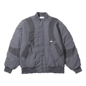 NINE POINT NINE GRADE BOMBER JACKET-LIGHT GREY