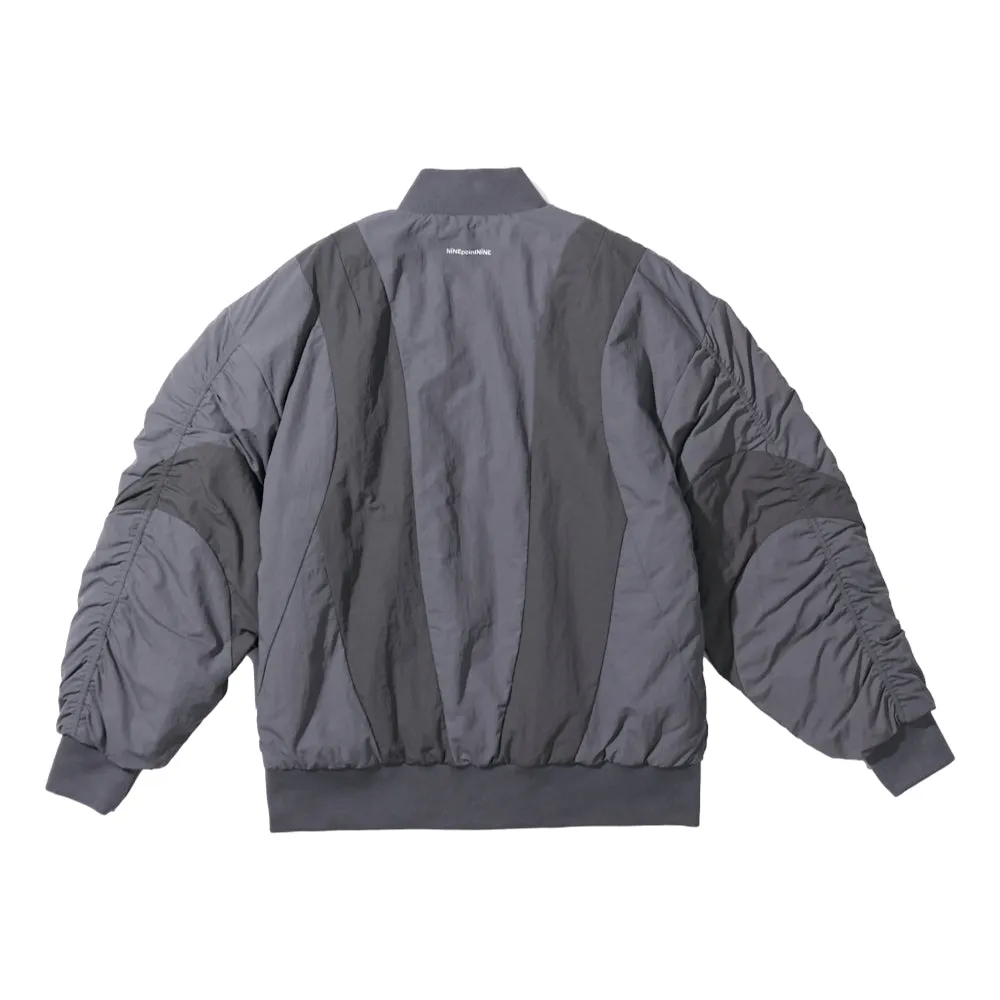 NINE POINT NINE GRADE BOMBER JACKET-LIGHT GREY