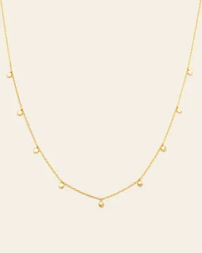 Nouveaux Mini Disc Necklace - Gold Vermeil