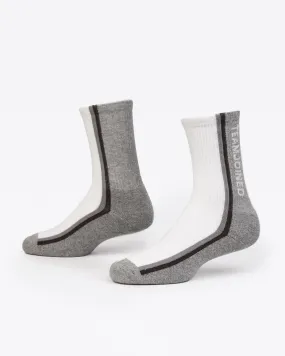 Overline Logo Crew Socks