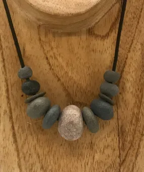 Rock and Leather Necklace