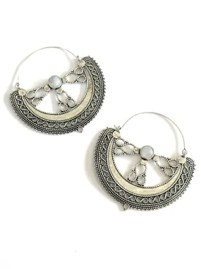 Sati Moonstone Silver Earring