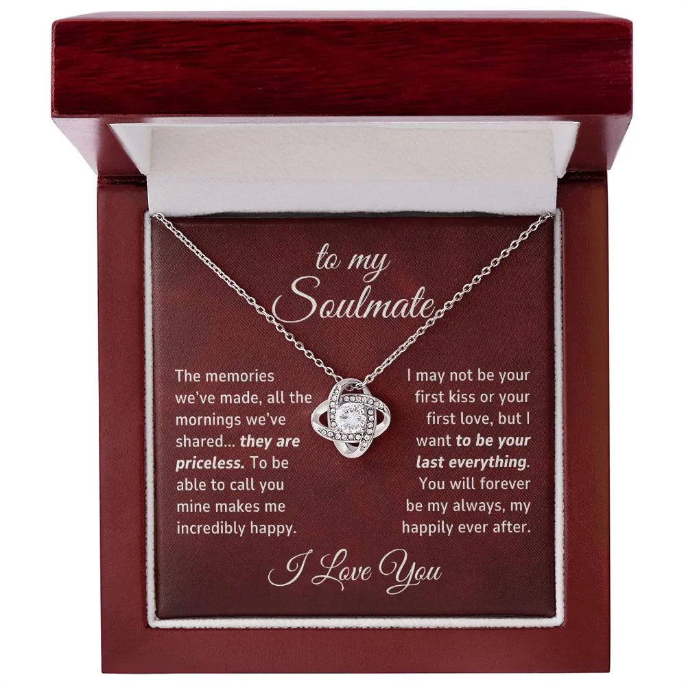 Soulmate Gift, The Memories We've Made Romantic Love Knot Necklace