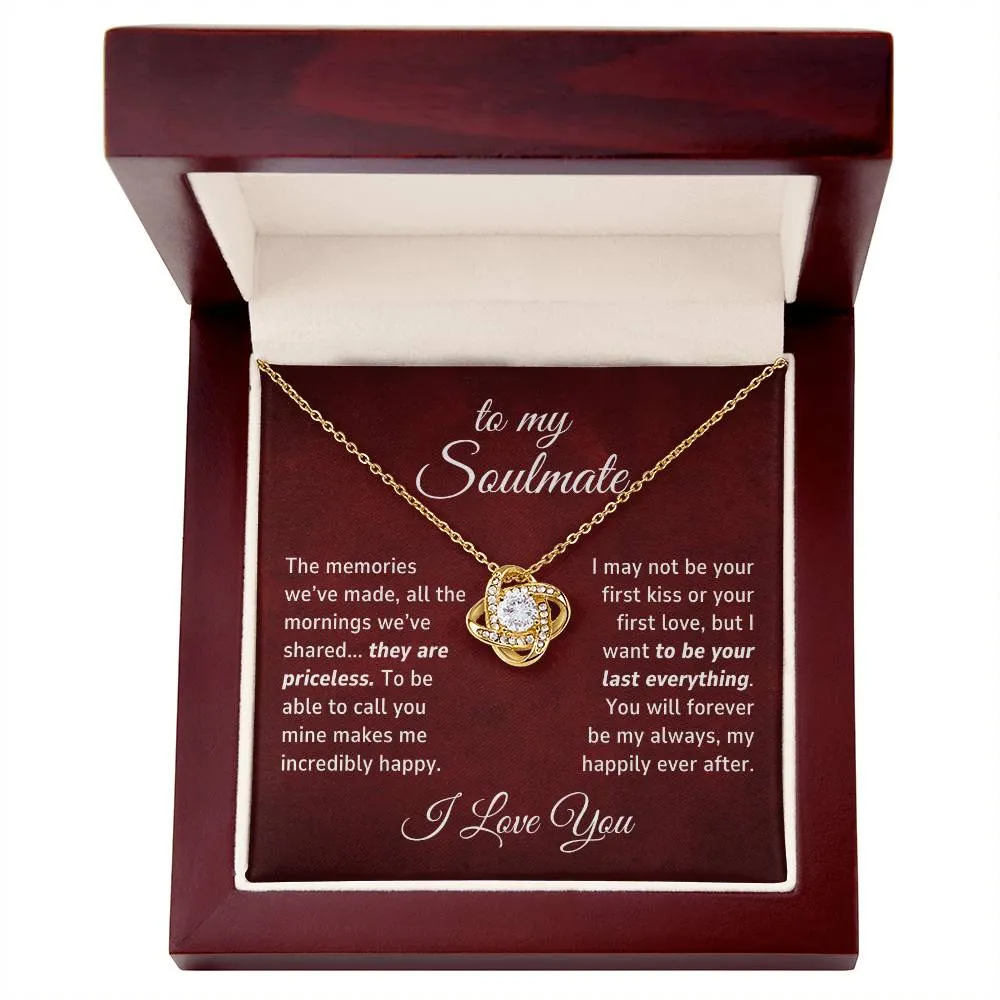 Soulmate Gift, The Memories We've Made Romantic Love Knot Necklace