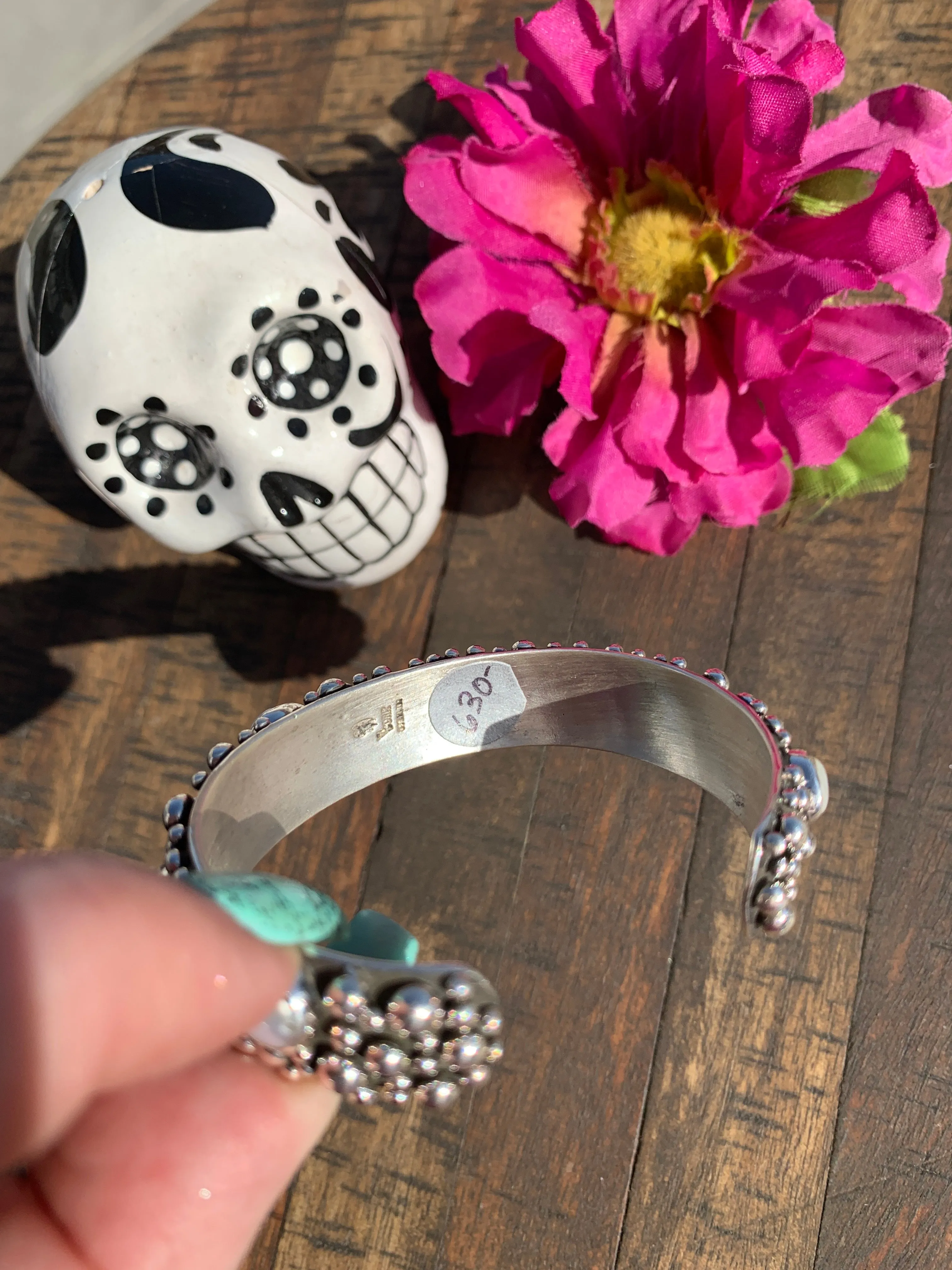 Sterling and Pearl Cuff