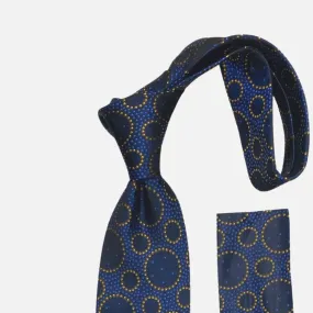 Steven Land Big Knot Silk Tie BW2408 Navy