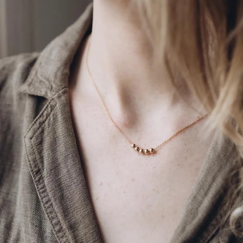 String Of Gold Necklace